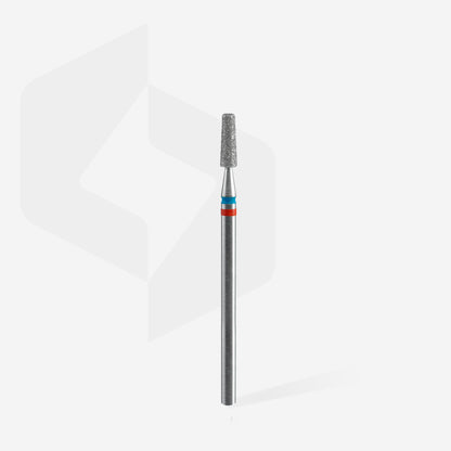 Diamond nail drill bit DUO cone red-blue EXPERT head diameter 2.5 mm / working part 8 mm