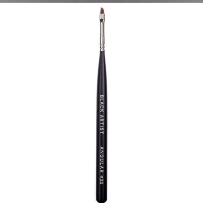 Gel brush Black Artist N 3S, for gel modeling,  Beveled image 2