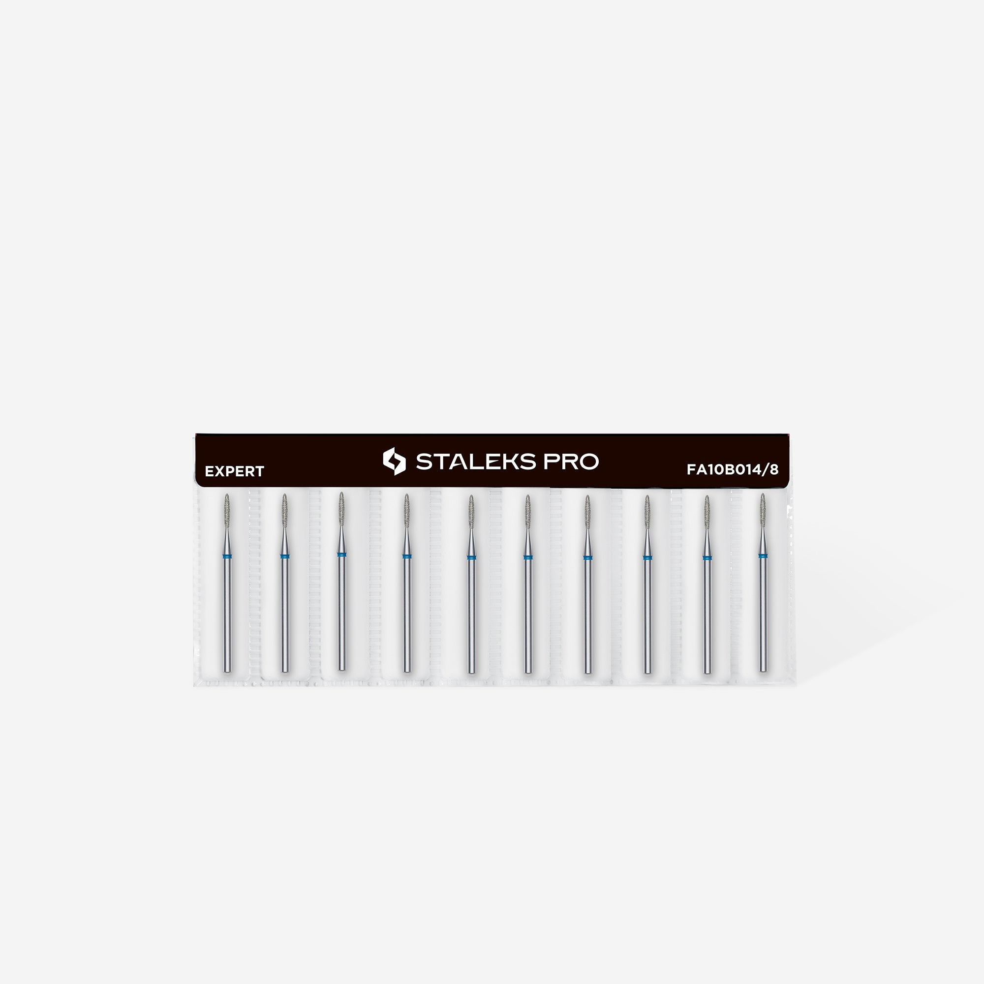 Diamond nail drill bit flame blue EXPERT head diameter 1.4 mm / working part 8 mm