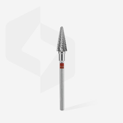 Carbide nail drill bit for left-handed users, cone red EXPERT head diameter 6 mm / working part 14 mm