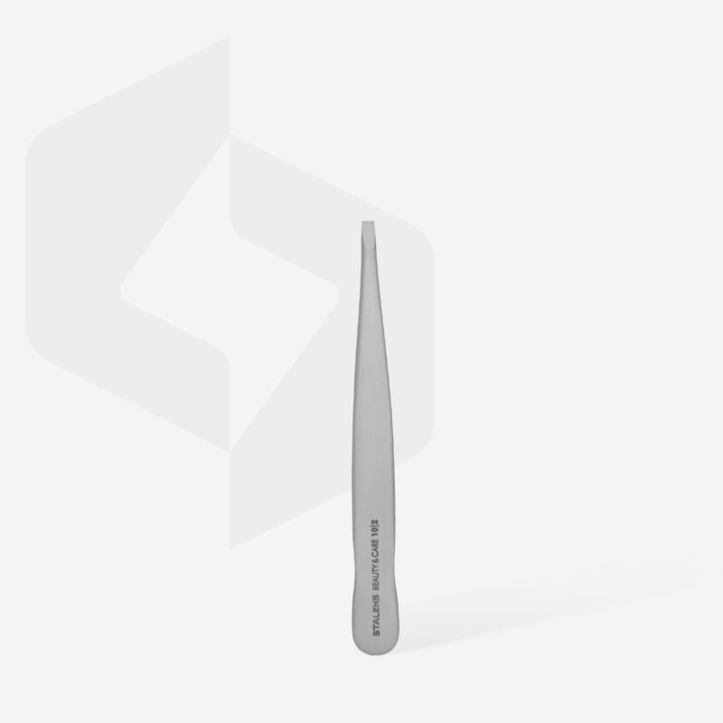 Eyebrow tweezers BEAUTY & CARE 10 TYPE 2 (narrow straight)