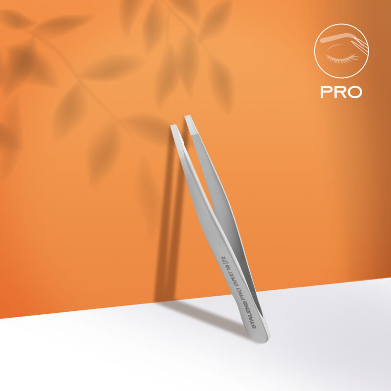 Eyebrow tweezers EXPERT 10 TYPE 2 (narrow straight)