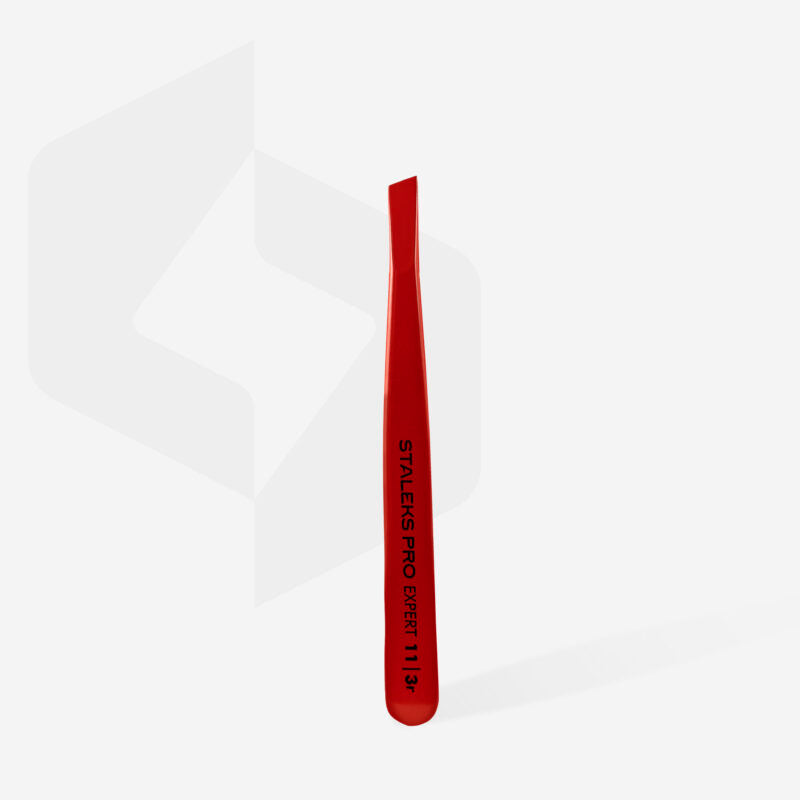 Eyebrow tweezers red EXPERT 11 TYPE 3r (wide bevelled)
