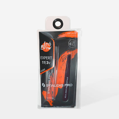 Eyebrow tweezers violet EXPERT 11 TYPE 3v (wide bevelled)