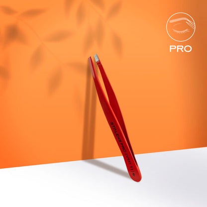 Eyebrow tweezers red EXPERT 11 TYPE 4r (narrow bevelled)